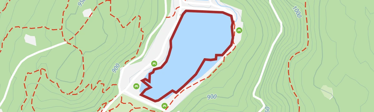 Route map: Lago di Coredo PS
